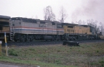 AMTK and CNW units on WB intermodal